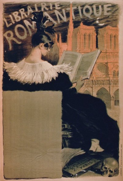 Romantic Bookshop, Paris by French School